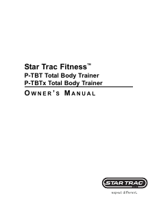 Manual Star Trac P-TBT Cross Trainer