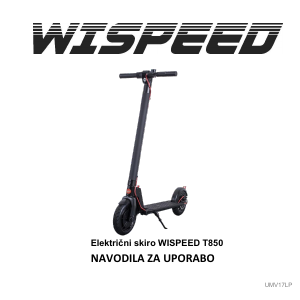 Priročnik Wispeed T850 Električna stopnica