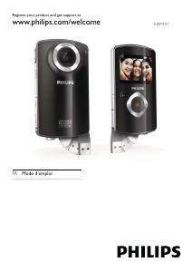 Mode d’emploi Philips CAM101BL Caméscope