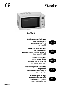 Manual Bartscher 610835 Microwave