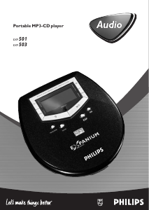 Instrukcja Philips EXP501 Przenośny odtwarzacz CD