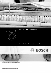 Manual Bosch WAE20062EE Máquina de lavar roupa