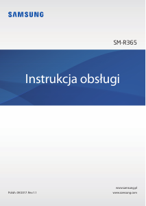 Instrukcja Samsung SM-R365 Ger Fit 2 Pro Tracker aktywności