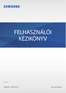 Használati útmutató Samsung SM-R370 Galaxy Fit Tevékenységkövető