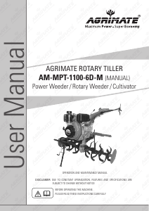 Handleiding Agrimate AM-MPT-1100-6D-M Cultivator