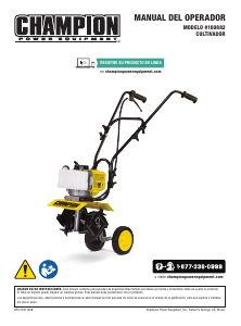 Manual de uso Champion 100882 Cultivador
