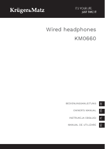 Manual Krüger and Matz KM0660 Headphone