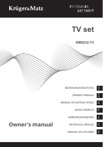 Manual de uso Krüger and Matz KM0232-T3 Televisor de LED