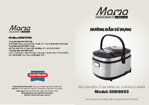 Hướng dẫn sử dụng Mama SHD8903 Nồi cơm điện