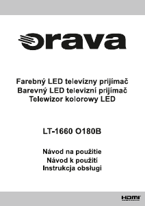 Návod Orava LT-1660 O180B LED televízor