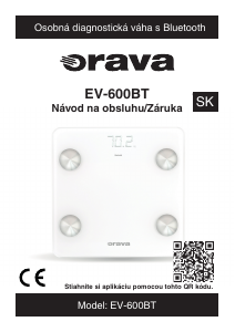 Návod Orava EV-600BT Váha