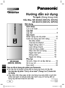 Hướng dẫn sử dụng Panasonic NR-BX460WSVN Tủ đông lạnh