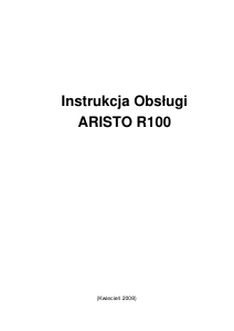 Instrukcja Aristo R100 Komputer przenośny