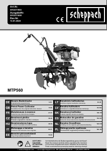 Manual Scheppach MTP560 Cultivator