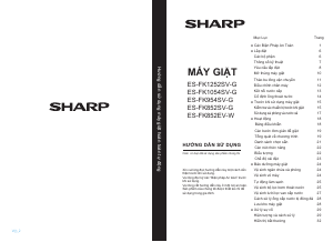 Hướng dẫn sử dụng Sharp ES-FK852SV-G Máy giặt