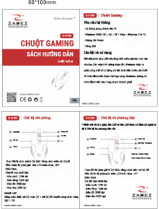 Hướng dẫn sử dụng Zadez G-160M Con chuột