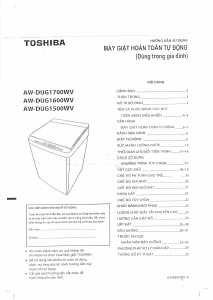 Hướng dẫn sử dụng Toshiba AW-DUG1500WV Máy giặt