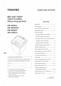 Hướng dẫn sử dụng Toshiba AW-J920LV Máy giặt