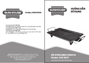 Hướng dẫn sử dụng Sunhouse SHD4607 Bàn nướng