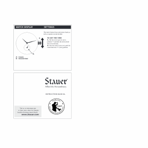 Handleiding Stauer 49339 Horloge
