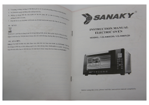 Hướng dẫn sử dụng Sanaky VH-5088S2D Lò nướng
