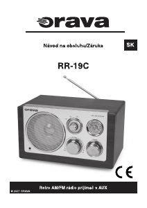 Návod Orava RR-19C Rádio