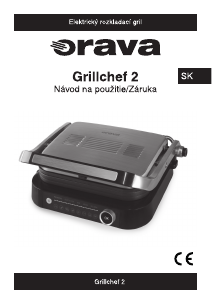 Návod Orava Grillchef 2 Kontaktný gril