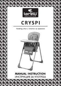 Manual Lorelli Cryspi Scaun înalt copii