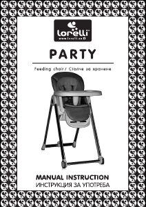 Kullanım kılavuzu Lorelli Party Mama sandalyesi