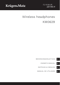 Manual Krüger and Matz KM0629 Headphone