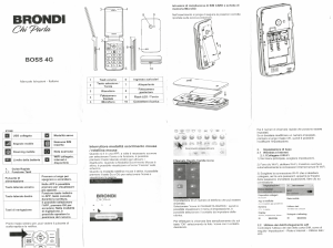 Manuale Brondi Boss 4G Telefono cellulare