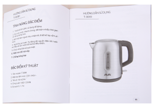 Hướng dẫn sử dụng AVA T-906I Ấm đun nước