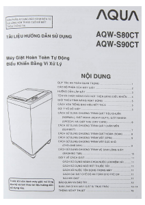 Hướng dẫn sử dụng Aqua AQW-S80CT Máy giặt