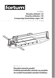 Használati útmutató Fortum 4770803 Csempevágó