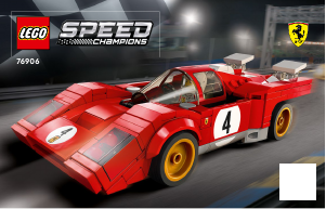 Bedienungsanleitung Lego set 76906 Speed Champions 1970 Ferrari 512 M