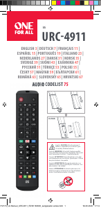 Manual One For All URC 4911 Remote Control