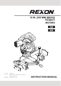 Handleiding Rexon MS10W2 Verstekzaag