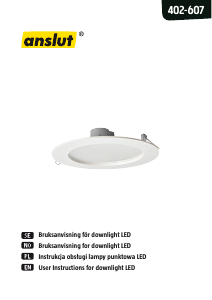 Manual Anslut 402-607 Lamp