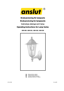 Bruksanvisning Anslut 420-150 Lampa