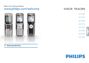 Brugsanvisning Philips DVT1000 Voice Tracer Diktafon