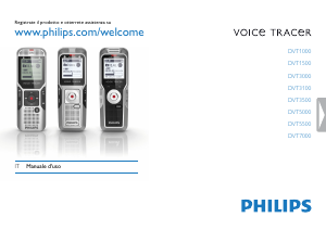 Manuale Philips DVT1000 Voice Tracer Registratore vocale
