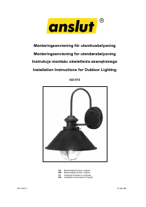 Bruksanvisning Anslut 422-072 Lampa