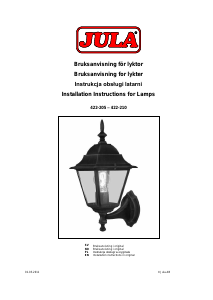 Bruksanvisning Anslut 422-205 Lampa