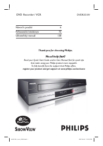 Manuál Philips DVDR3510V Přehrávač DVD