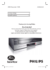 Instrukcja Philips DVDR3510V Odtwarzacz DVD