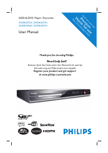 Manual Philips DVDR3575H DVD Player