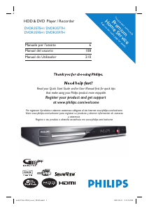 Manual de uso Philips DVDR3575H Reproductor DVD