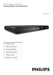 Manual de uso Philips DVP3310 Reproductor DVD