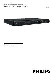 Manual Philips DVP3560 DVD Player
