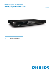 Bruksanvisning Philips DVP3804 DVD spelare